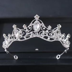 Silver rhinestone tiara crown